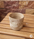 DRIP Collection – Beige & Green Glazed Pottery Cup (120 ml)