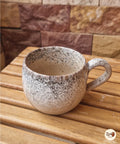 DRIP Collection – Beige & Grey Glazed Pottery Mug (300 ml)