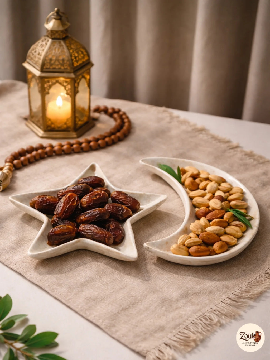 Ramadan Star & Crescent Plates – Set of 2