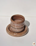 Puffy Collection – Handmade Pottery Cup With Saucer  (Without Handle) – 100 ml