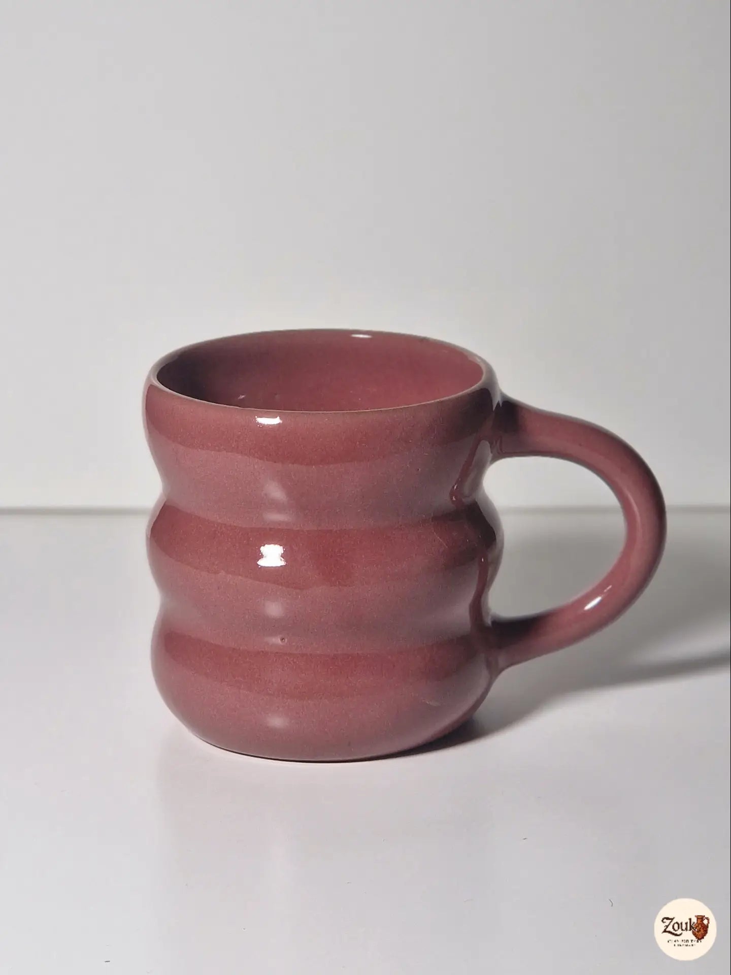 Puffy Collection – Mixed Colors Set (5 Handmade Pottery Mugs – 250 ml each)