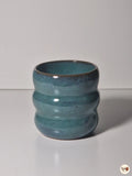 Puffy Collection – Turquoise Blue Handmade Pottery Cup – 250 ml
