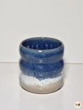 Puffy Collection – Ocean Blue with Light Beige Base Handmade Pottery Cup – 250 ml