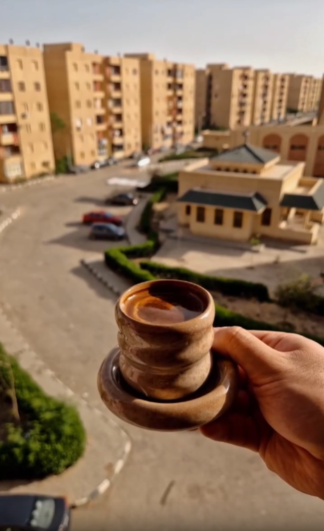 Puffy Collection – Handmade Pottery Cup With Saucer  (Without Handle) – 100 ml
