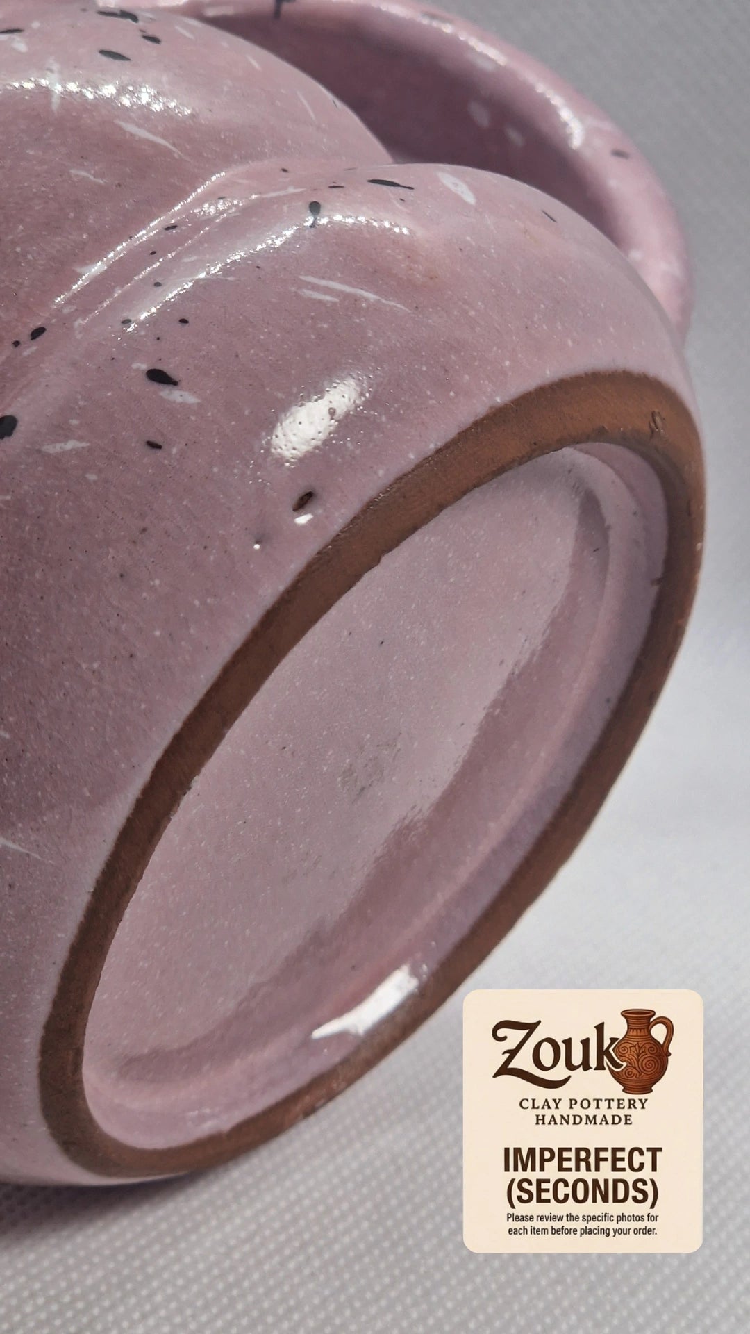 Imperfect (Seconds) - Handcrafted Pink Glazed Pottery Mug - 290 ml
