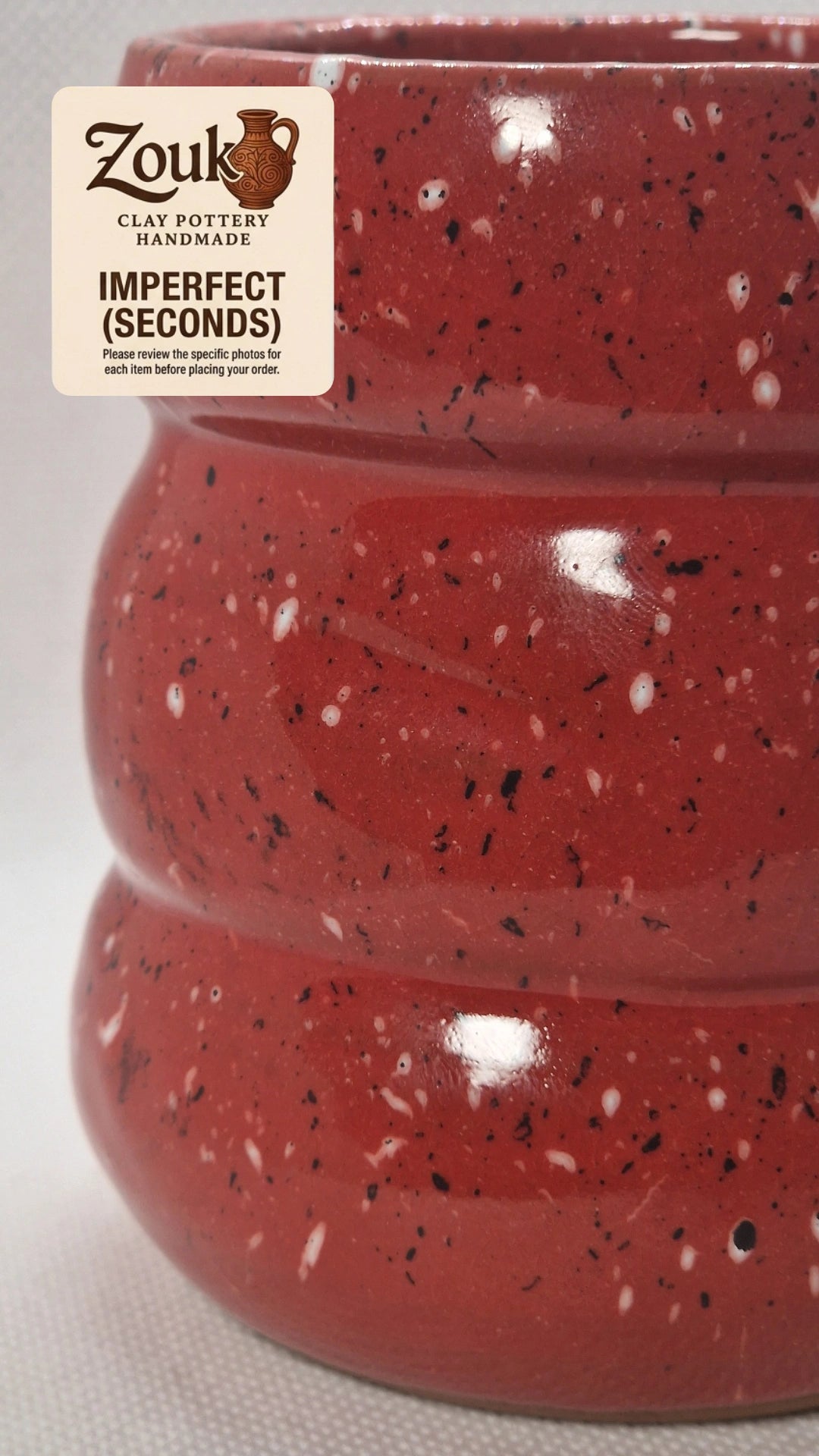 Imperfect (Seconds) - Handcrafted Red Glazed Pottery Mug - 290 ml