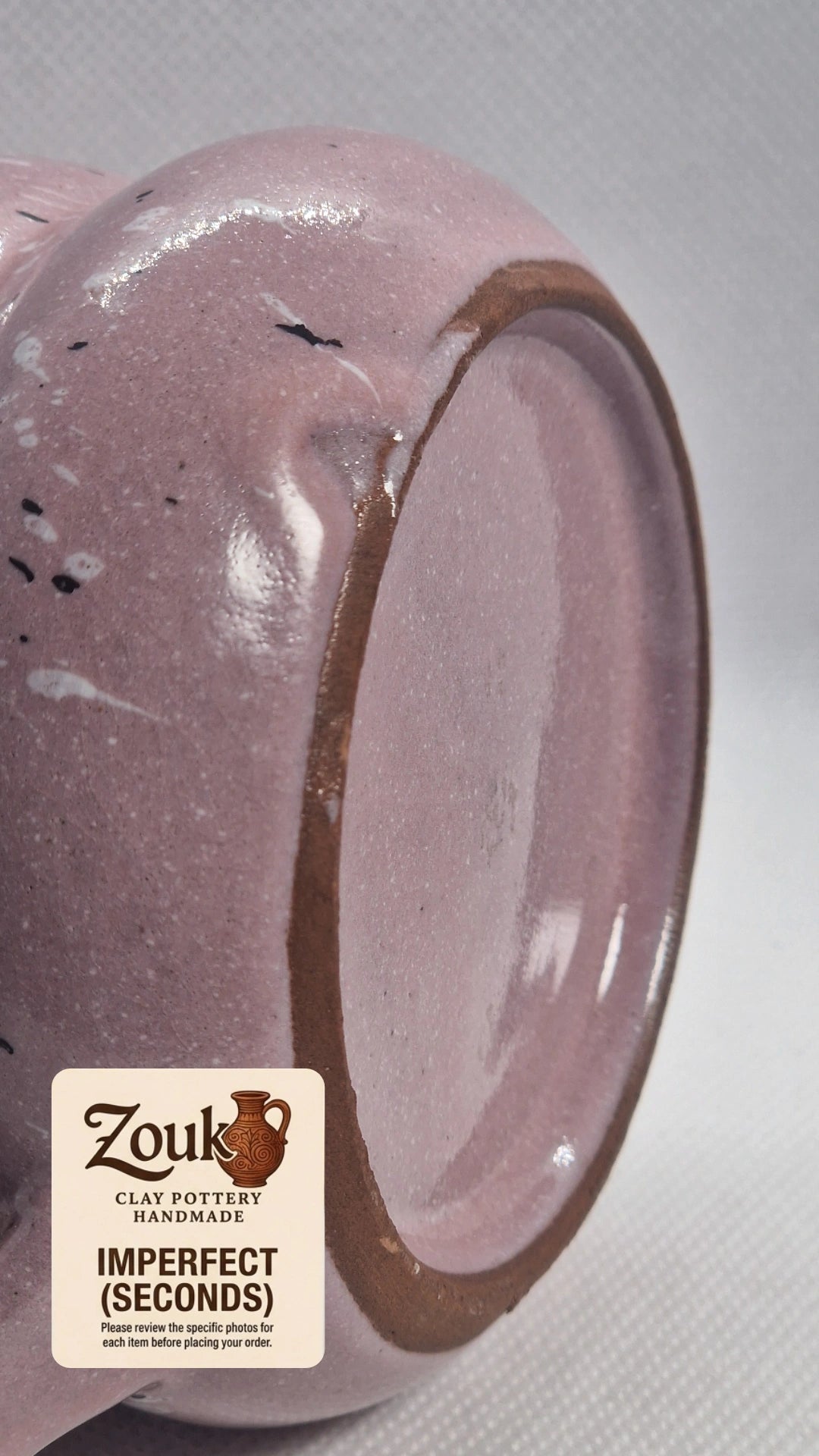 Imperfect (Seconds) - Handcrafted Pink Glazed Pottery Mug - 290 ml