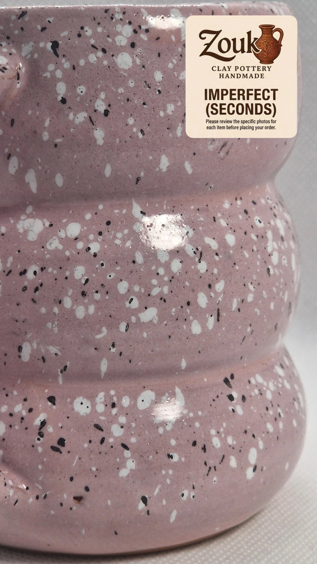 Imperfect (Seconds) - Handcrafted Pink Glazed Pottery Mug - 290 ml